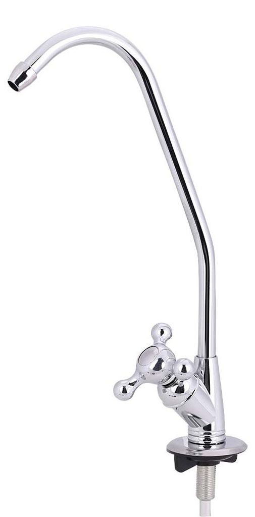 Robinet de cuisine en alliage de zinc de 6 mm, chromé, avec Image du produit 