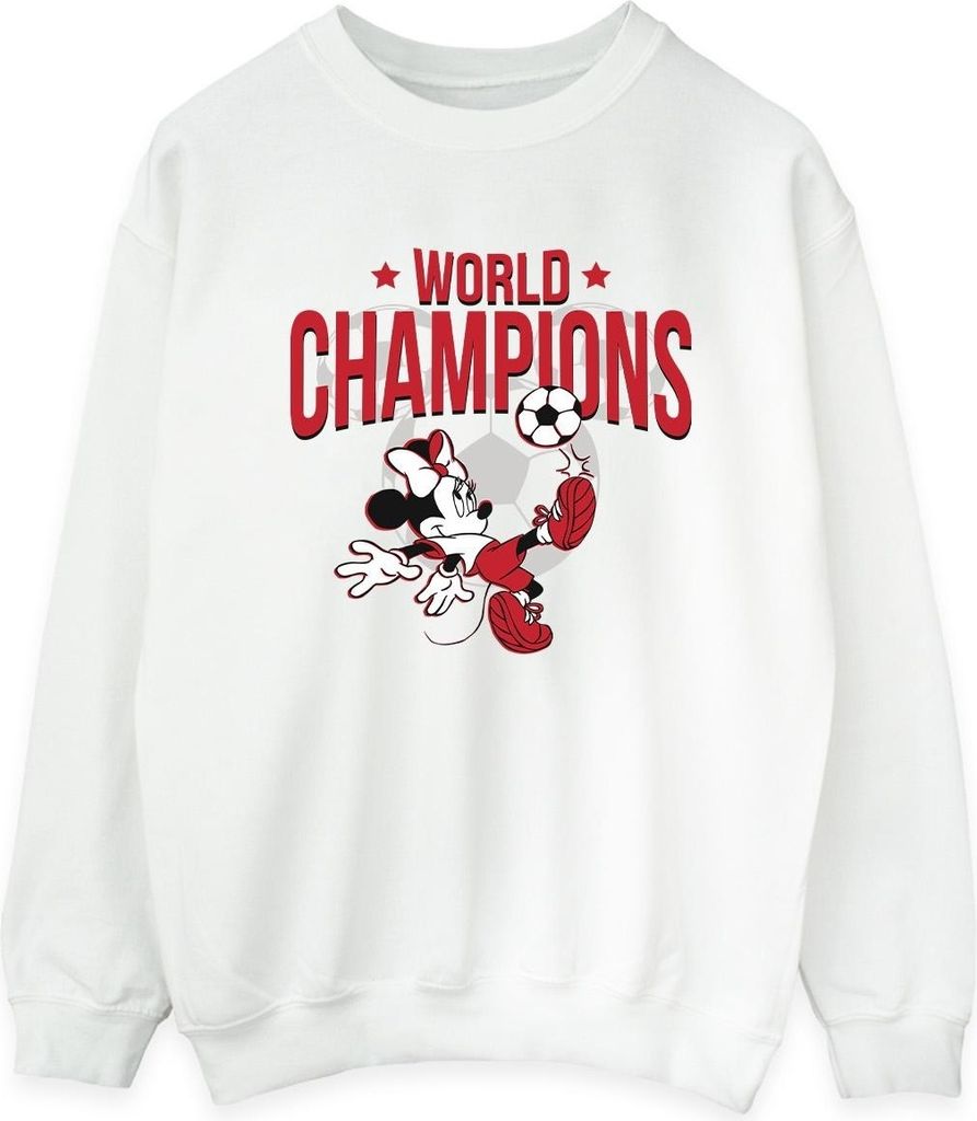 Disney - "World Champions" Sweatshirt für Damen BI28834 (S) (Weiß)