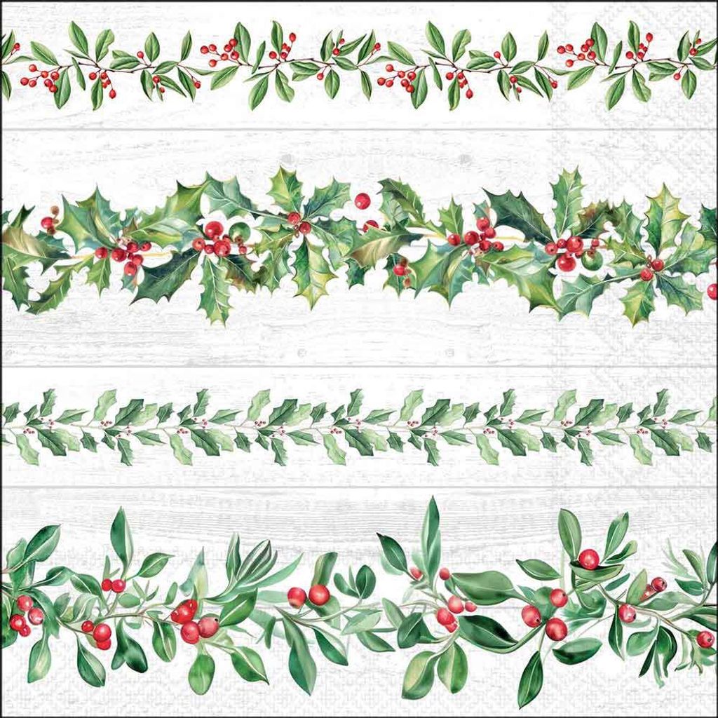 Ambiente Serviette Blättergirlande 33x33 cm 20 Stk Produktbild 