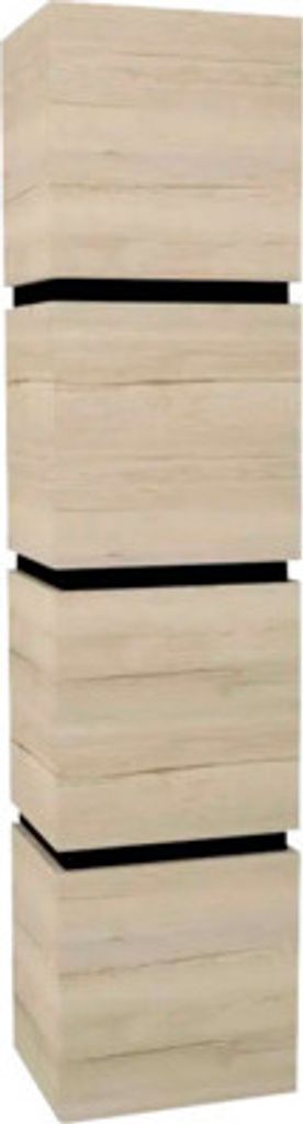 Hängehochschrank mit 4 Türen und 3 Schubladen Devo Viva 2.0 rechts BxHxT 40x170x35 cm oak halifax white