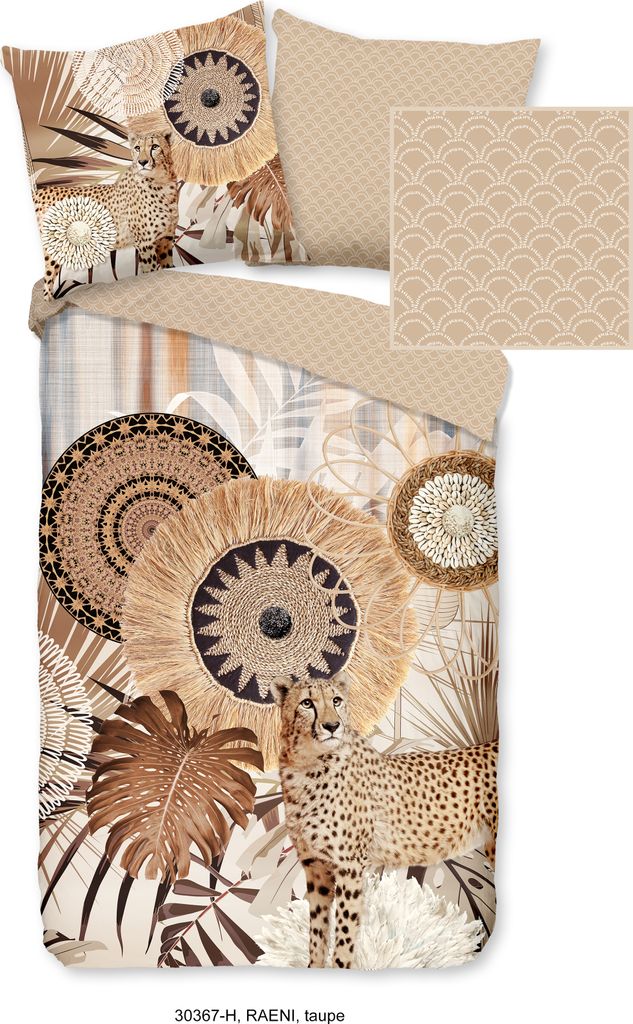 Duvet cover HIP 155x220 + 1* 80x80 cm - mandalas and a leopard