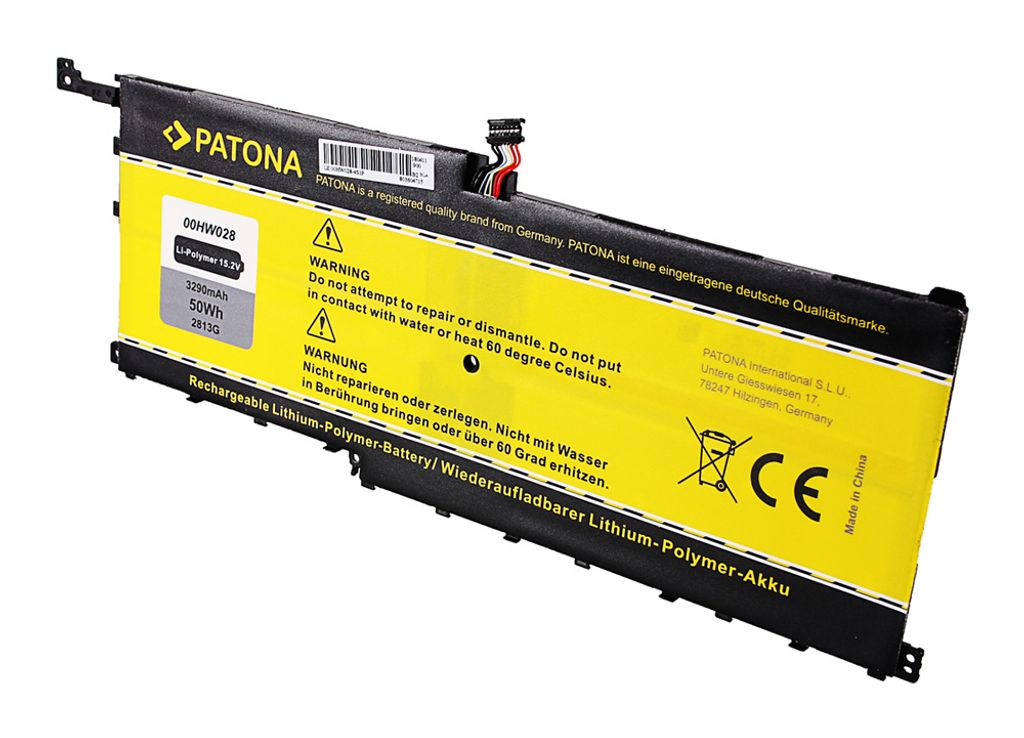 PATONA 2813, Akku, Lenovo, ThinkPad X1 Carbon 4th(20FB-0029AU), X1 Carbon 4th(20FB-A004AU), X1 Yoga(20FQA00HCD), X1 Carbon...