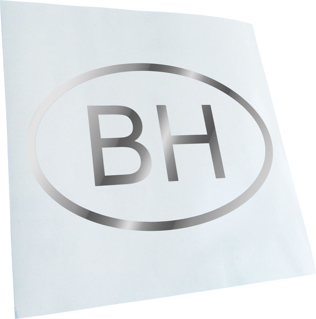 Kiwistar - Autoaufkleber - Bahrain BH Heckscheibe - Aufkleber für Auto Kfz Fahrrad, LKW, Truck Mofa