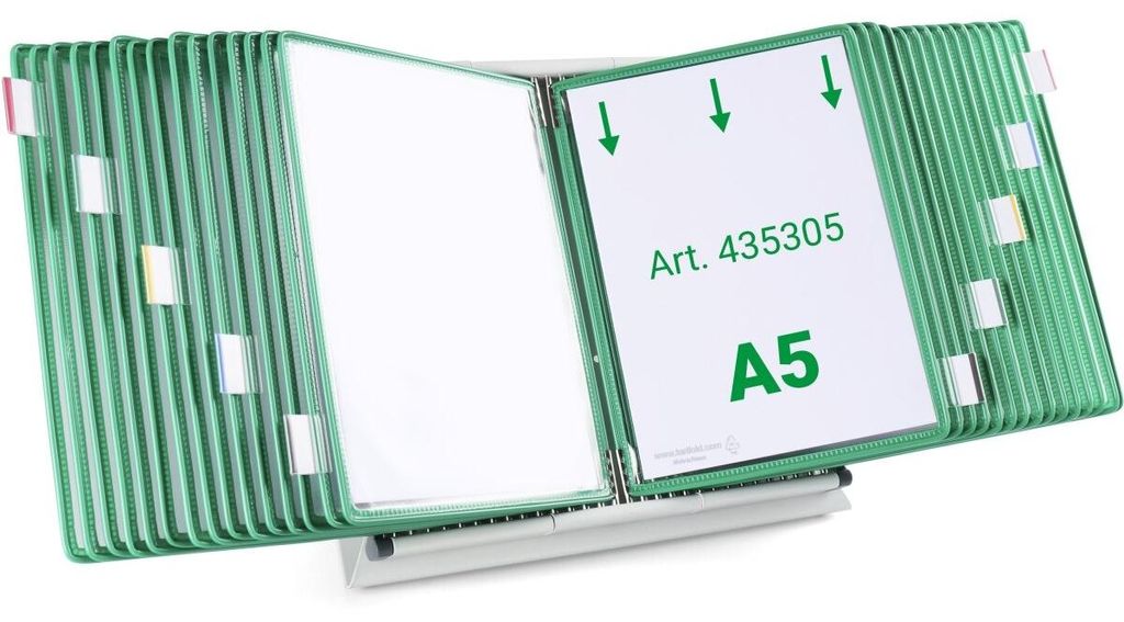 tarifold Sichttafelsystem 435305 DIN A5 grün mit 30 St. Produktbild 