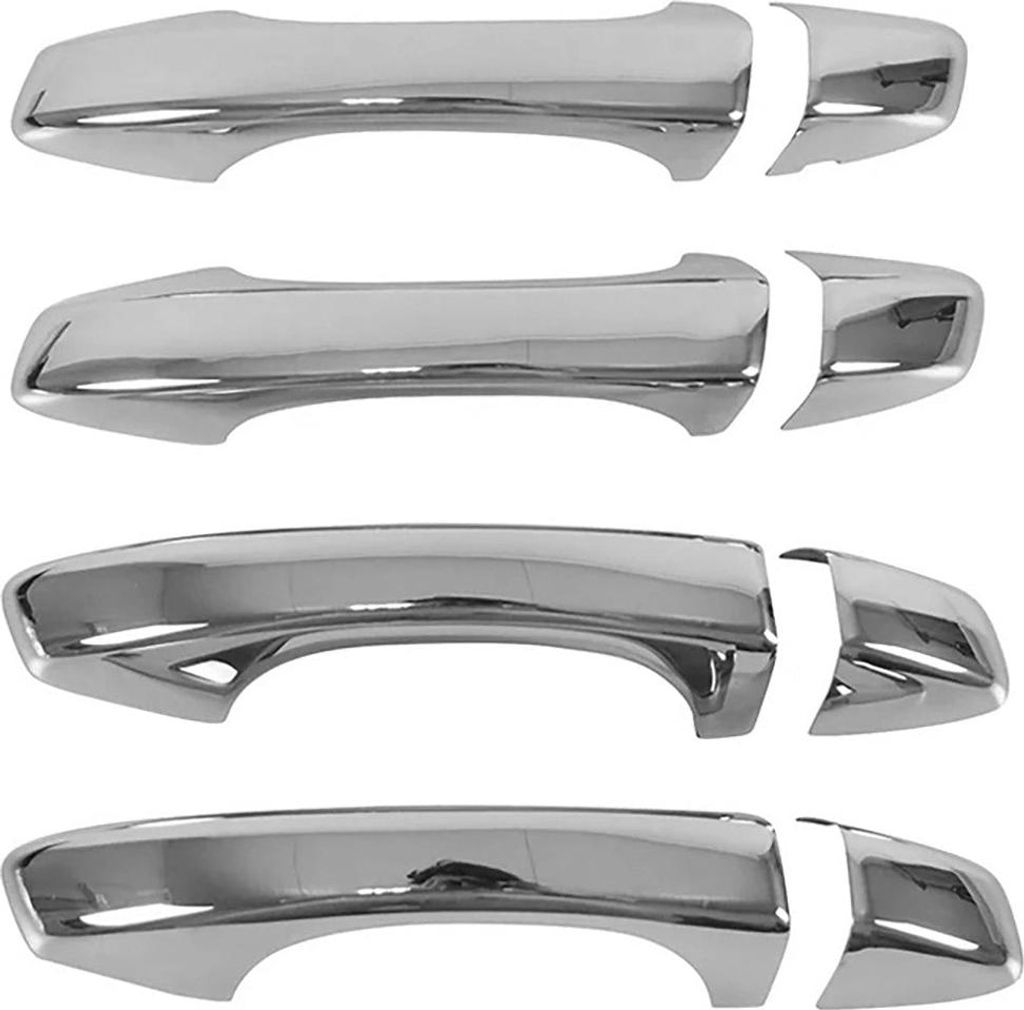 Türgriff Blende Türgriffkappen für Seat Leon 2012-2020 4-Tür Edelstahl Silber 8x