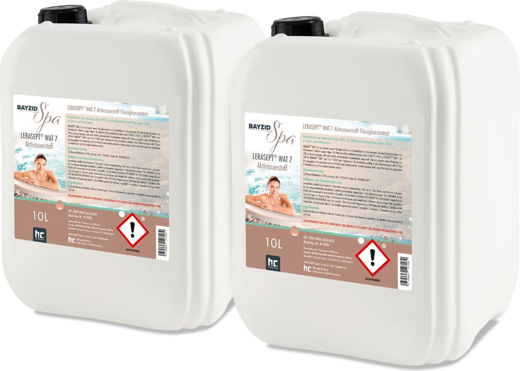 2x10 L SPA Lerasept WAT 7 Aktivsauerstoff Desinfektionsmittel speziell für den Whirlpool