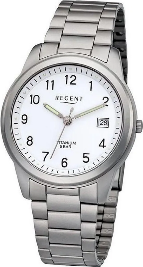 Montre Regent Homme F-208 : garde-temps élégant en acier inoxydable