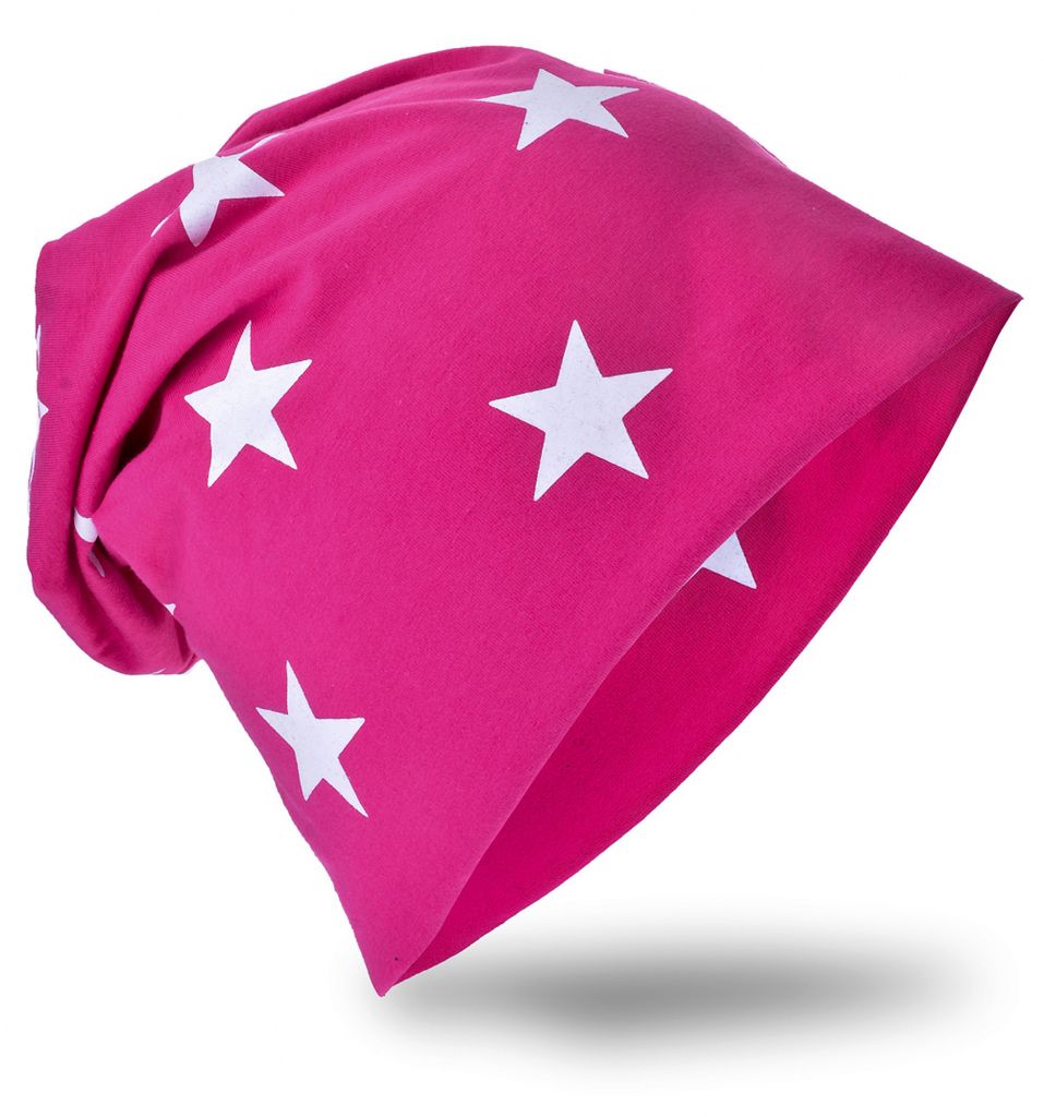 Kinder Beanie KleinStern Magenta L