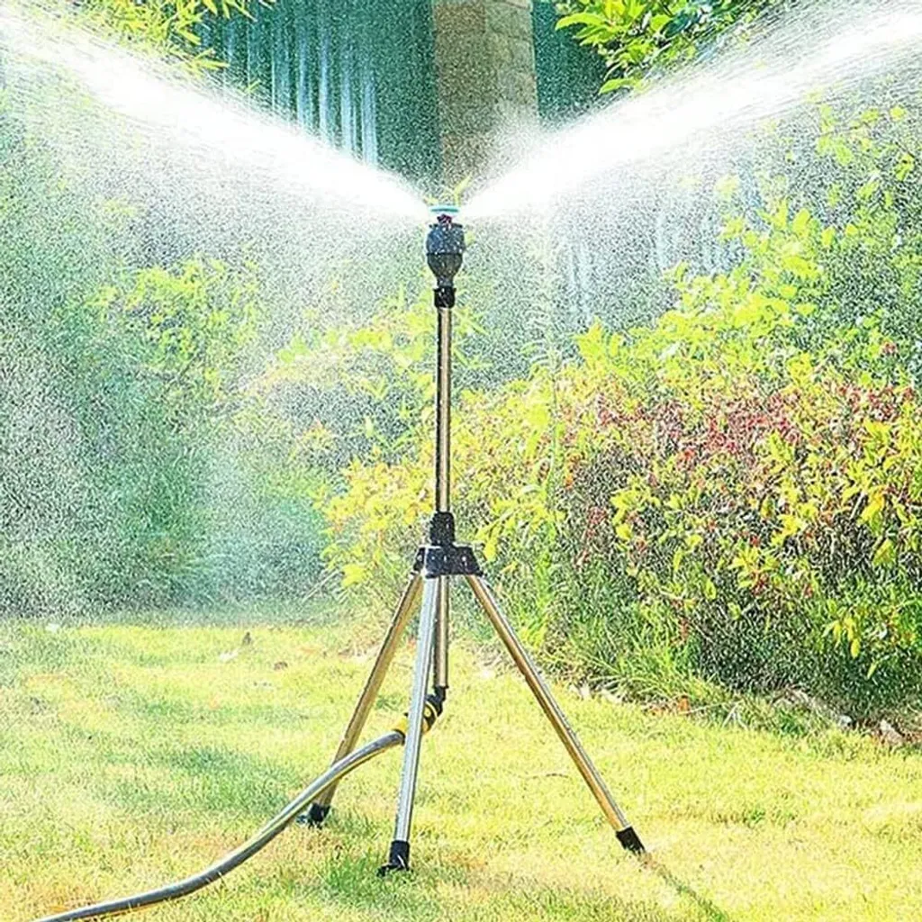Évitez la pelouse sèche : Arroseur rotatif télescopique 360° (Pack de 2)