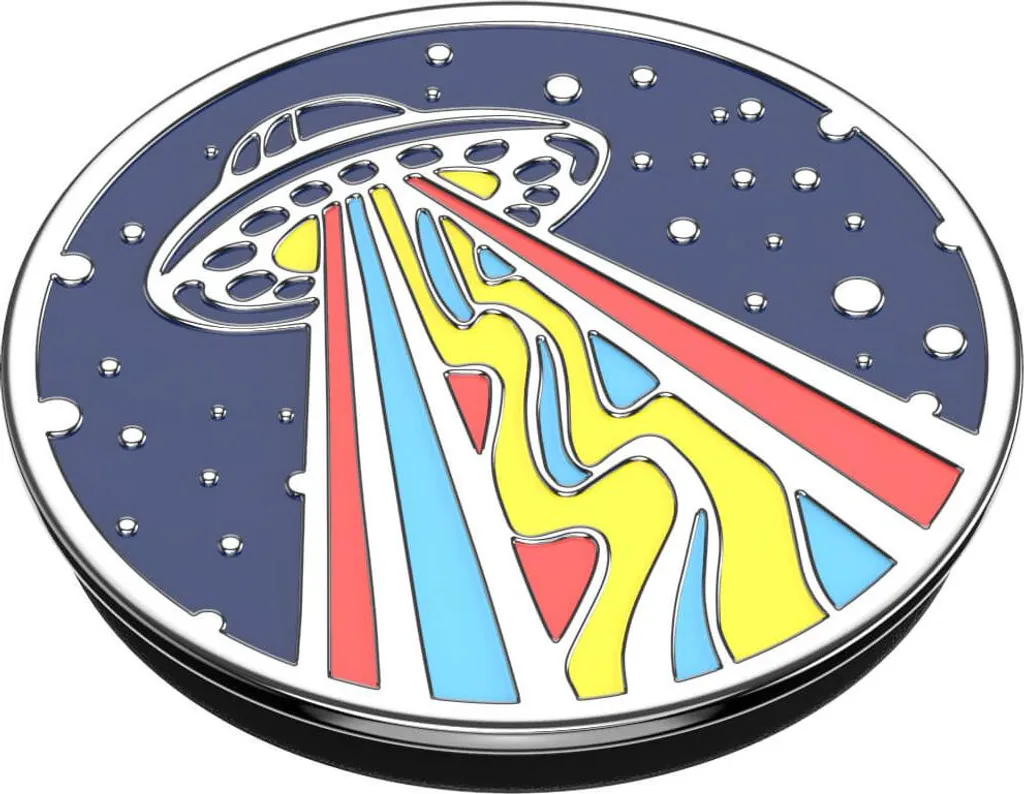 PopSockets support vidéo pour smartphone, poignée émail marine