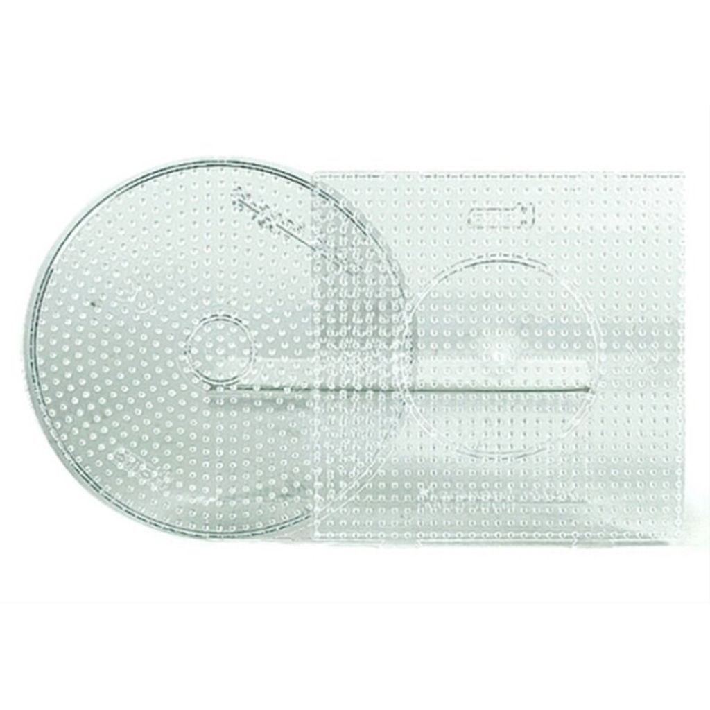 HAMA 2 Stiftpl. transparent Kreis/Quadra