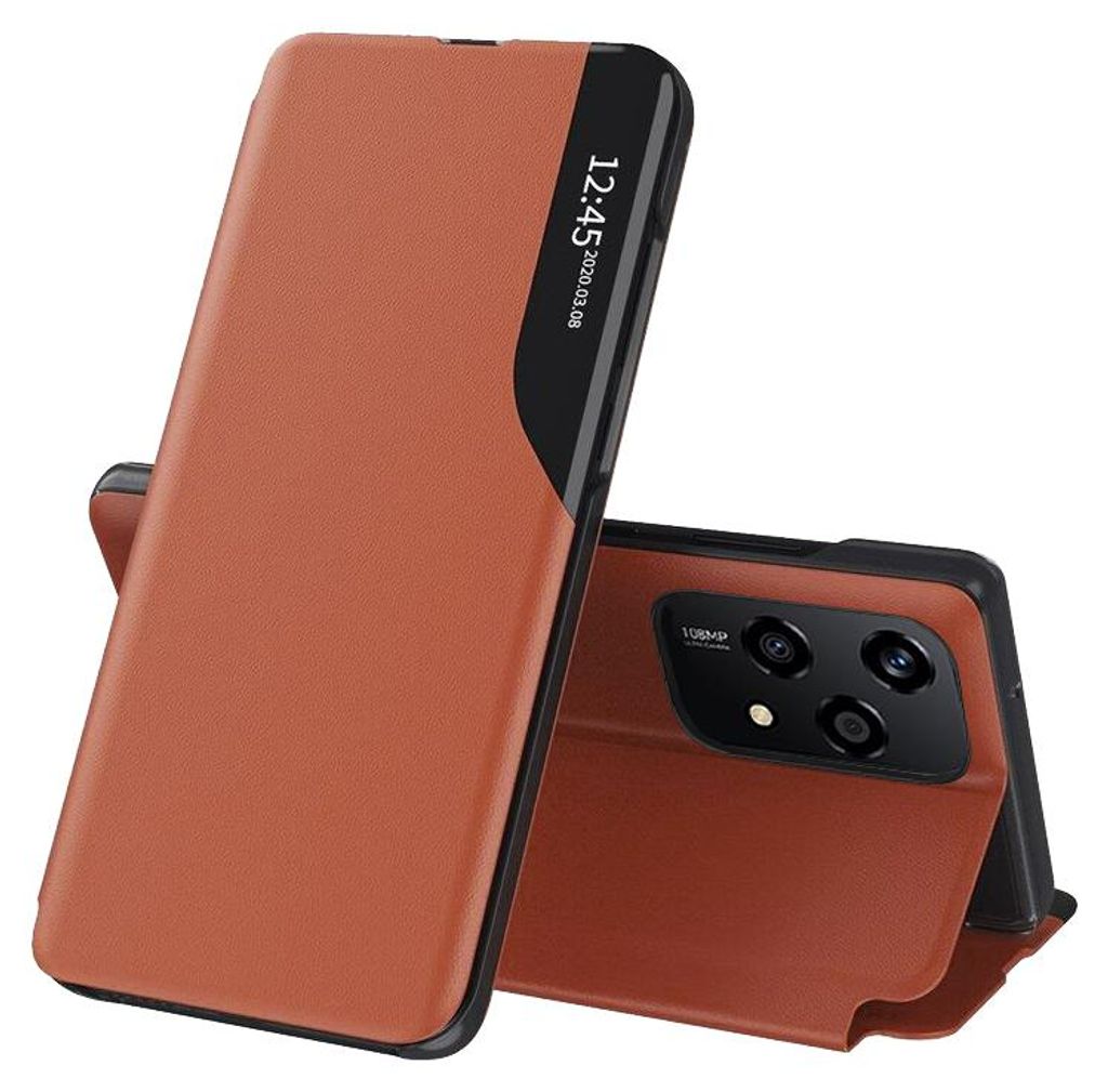 Elegante View Case Book Hülle für Honor 200 Lite - Orange Produktbild 