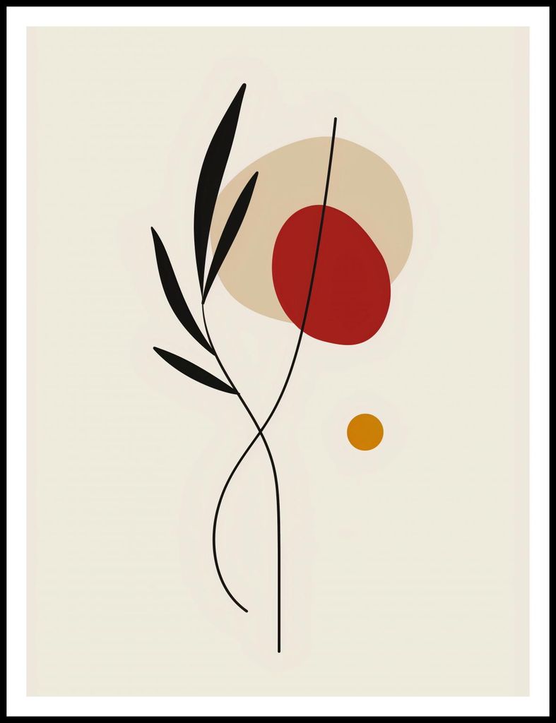 Plakat 75x100cm Essenz der Skizze