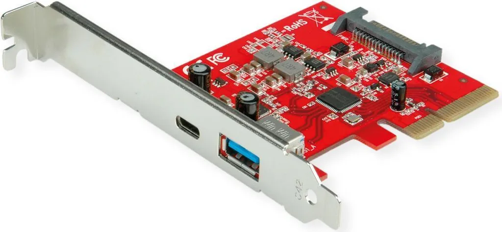 Carte contrôleur USB 3.2 Gen 2 PCI Express avec ports USB-C et USB-A 10Gbps