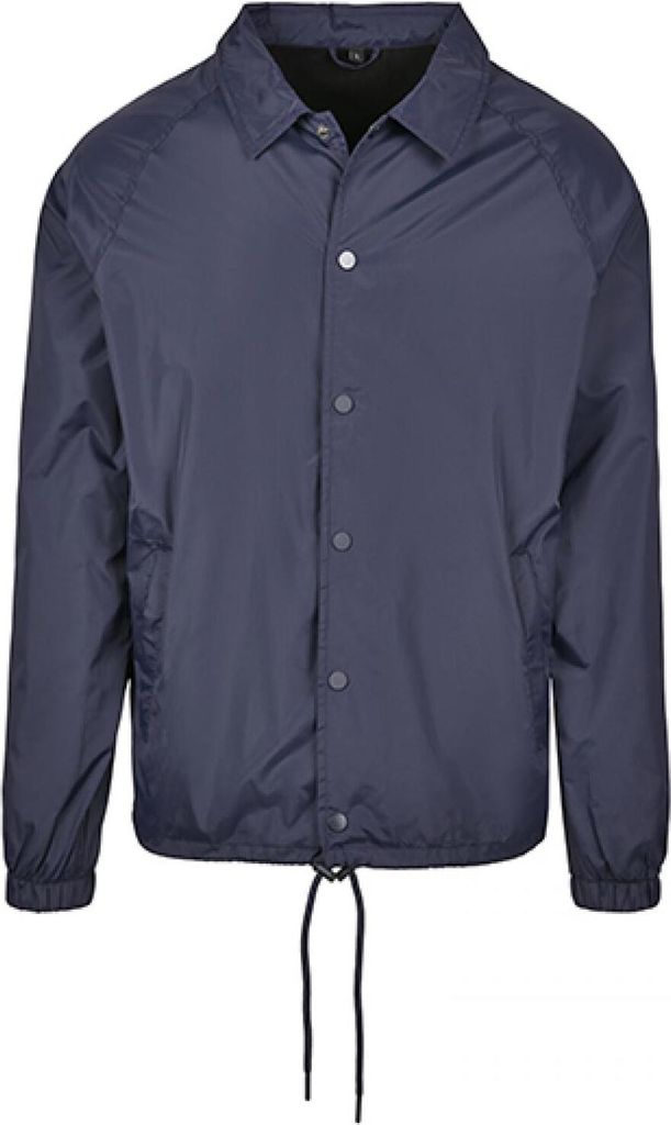 Build Your Brand BY128 | Herren Jacke Coach Jacket, Nylon, Futter aus Baumwolle - Farbe: Navy - Größe: S