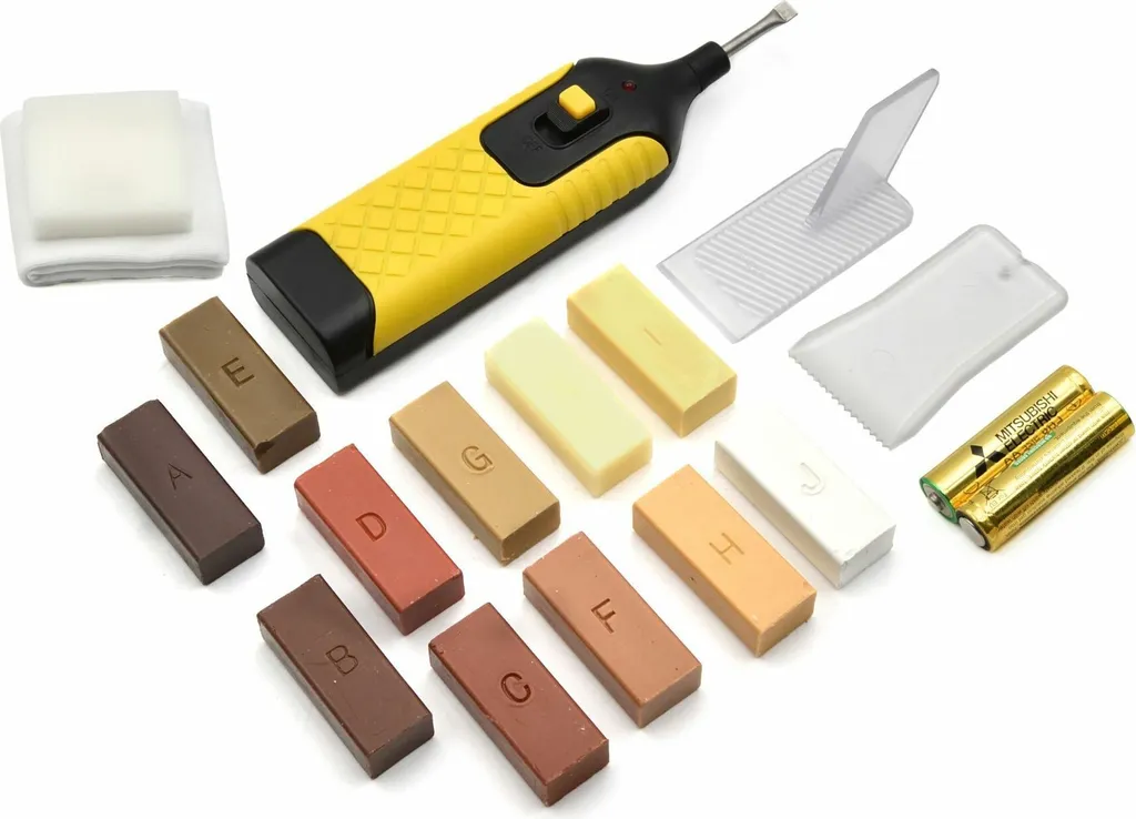 GEKO G30145 Kit Riparazione Parquet e Laminato - 17 Pezzi Professionale