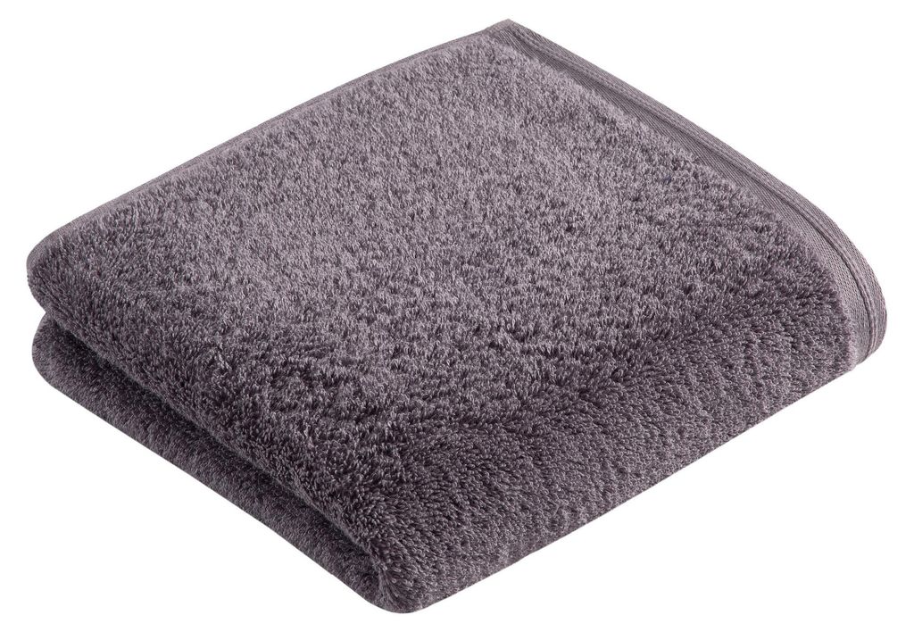 Vossen - Handtuch "Vegan Life" LT4823 (100 cm x 50 cm) (Dunkelgrau)