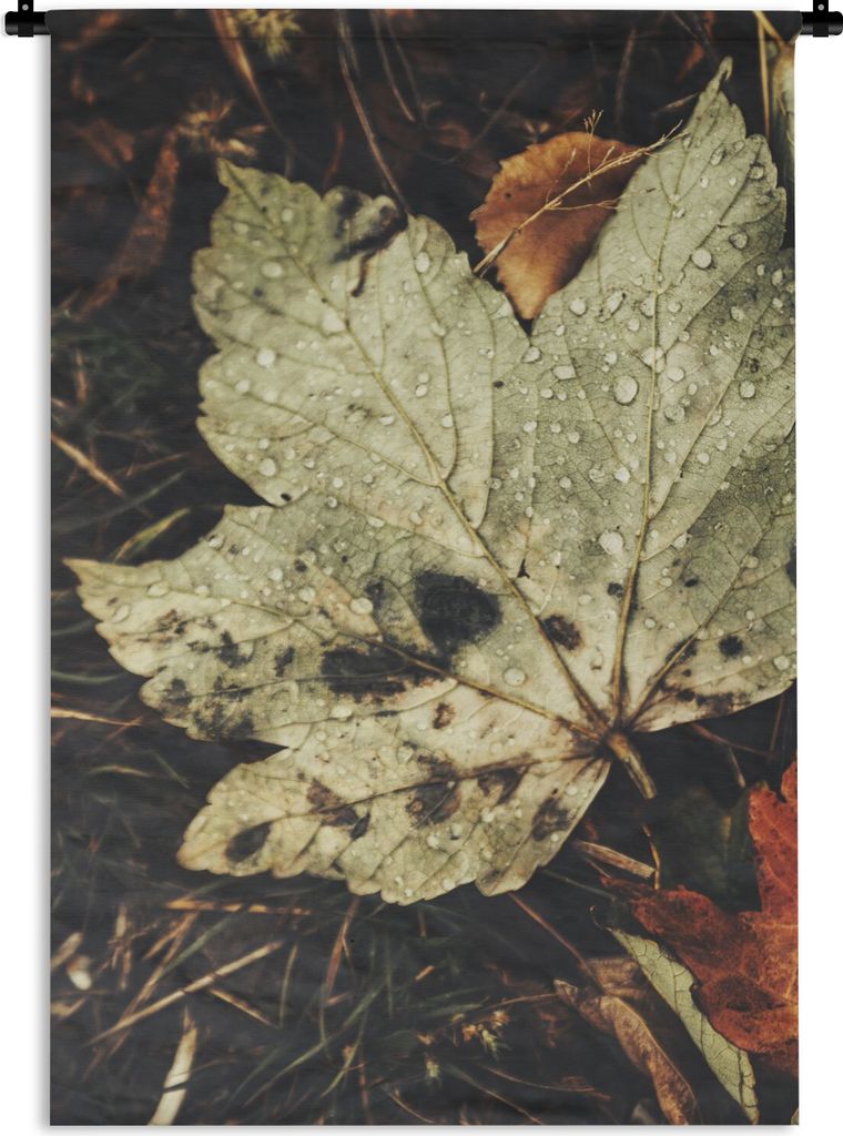 MuchoWow Wandteppich Wandbehang Herbstblätter - Herbst - Jahreszeiten - Natur 90x135 cm Tapisserie Dekoration Wandtuch - Baumwolle - Wandskulptur