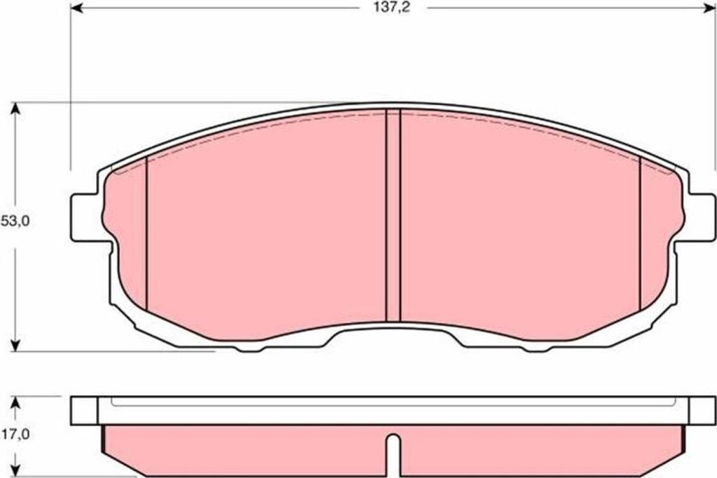 TRW Bremsbeläge Satz Vorne für NISSAN 200 SX (S13) GDB3390