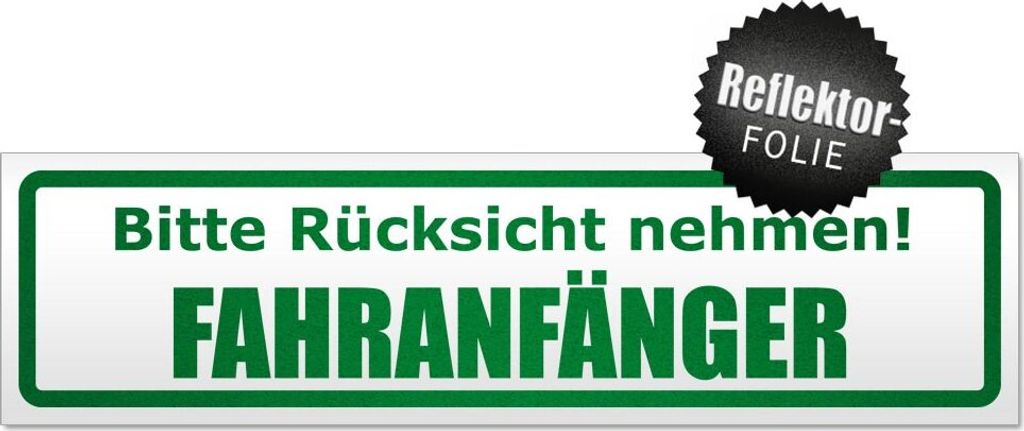 Bitte Rücksicht nehmen. Fahranfänger Magnetschild Schild magnetisch