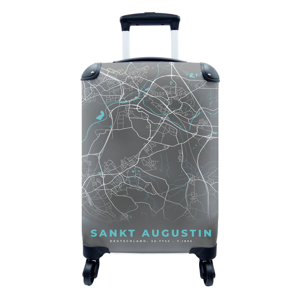MuchoWow® Koffer Handgepäck Trolley Rollkoffer Kleine Produktbild 