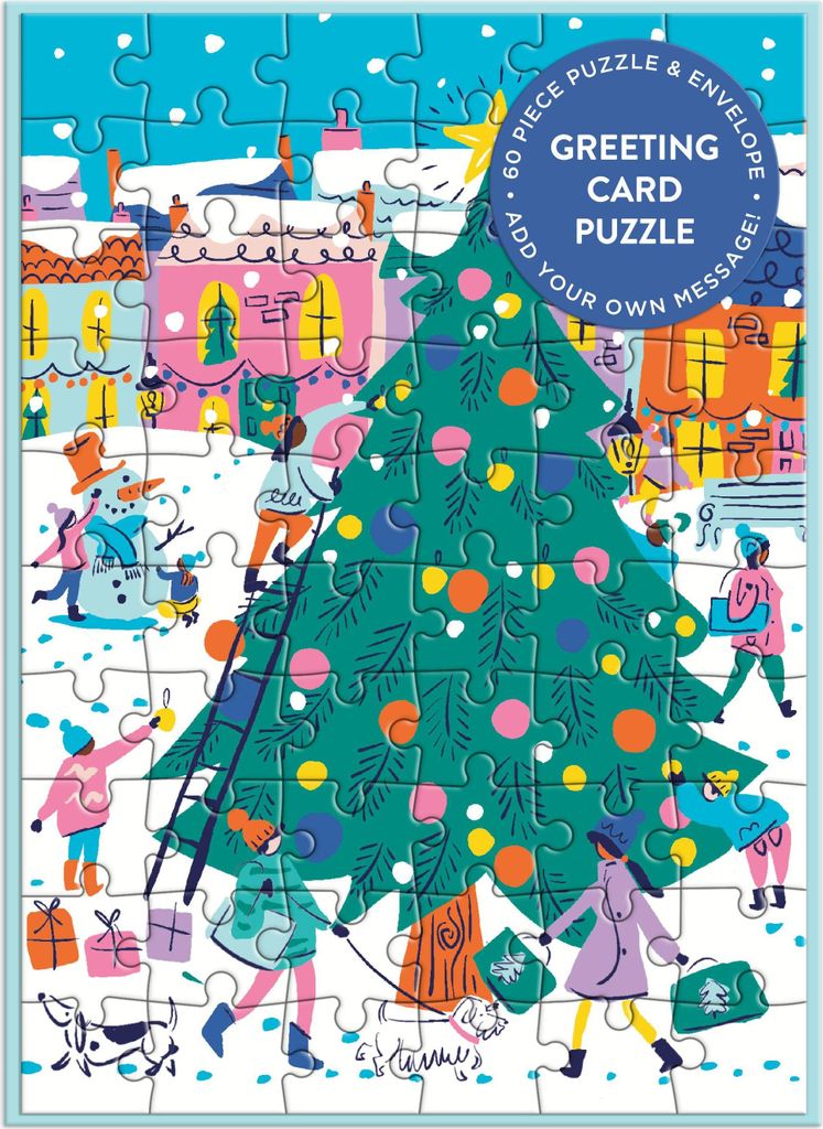 Merry & Bright Greeting Card Puzzle