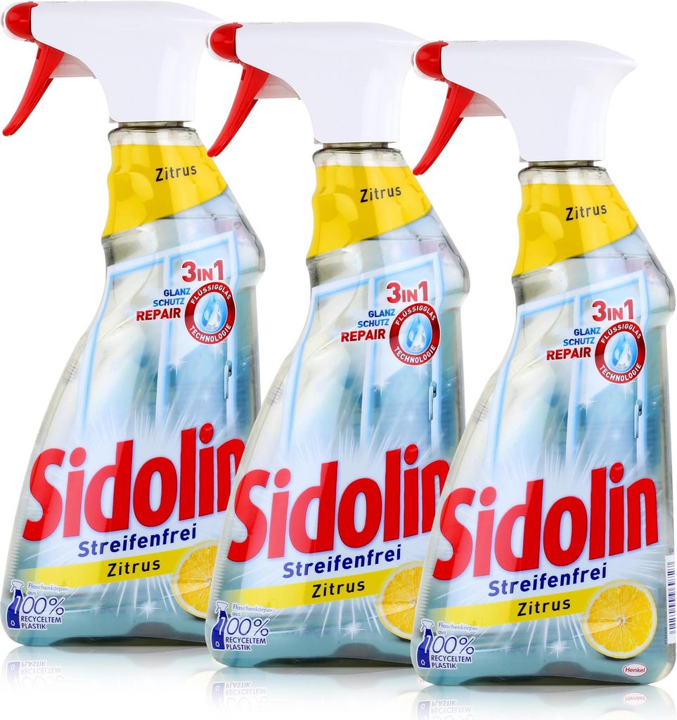 Sidolin Streifenfrei Zitrus 500ml - Glasreiniger, Produktbild 