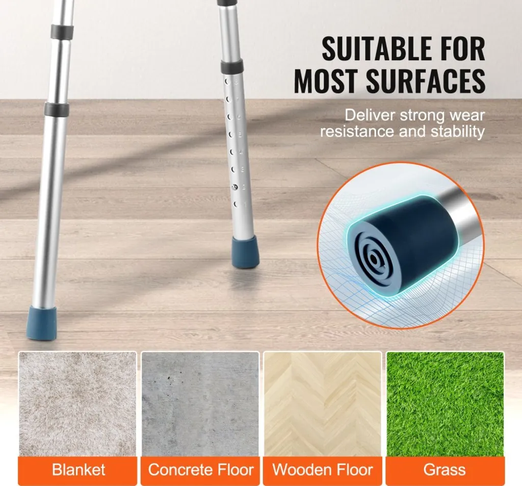Déambulateur de marche médical ajustable avec structure pliable 158kg - 5