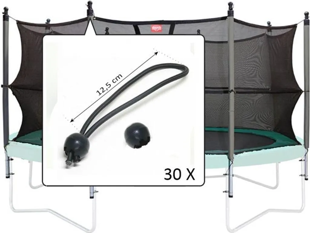 Remplacer attaches de filet de sécurité cassées - Kit 30 élastiques