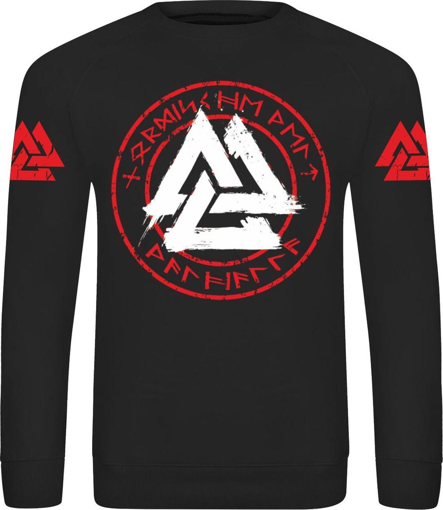 Herren Sweatshirt Nordische Welt Walhalla