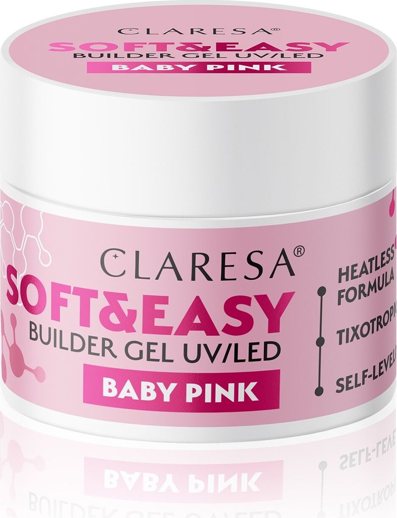 Claresa Aufbaugel Soft&Easy Gel Babyrosa 90g