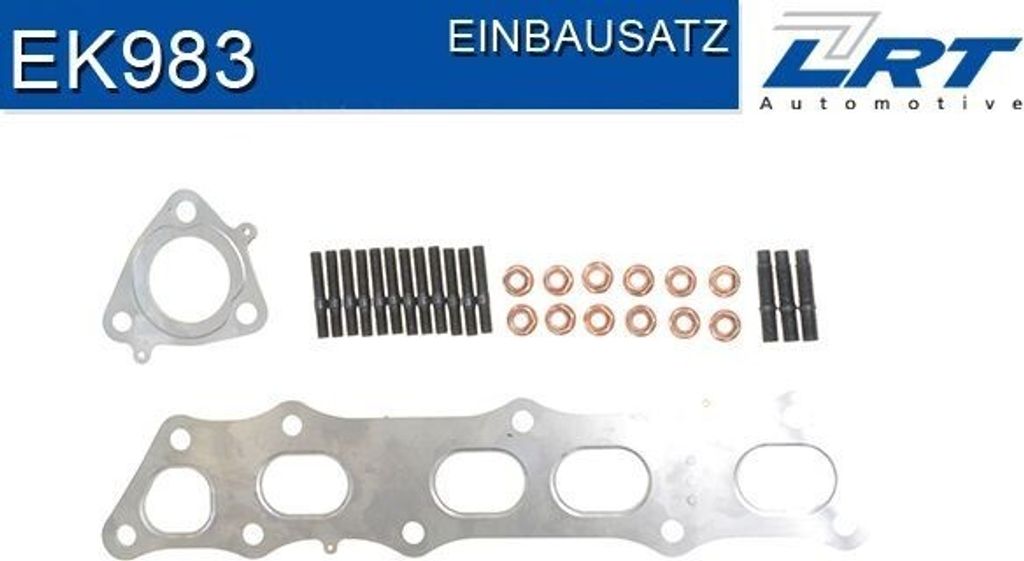 LRT Montagesatz Abgaskrümmer Montagesatz Abgasanlage EK983 für HONDA CIVIC VIII Hatchback (FN, FK)