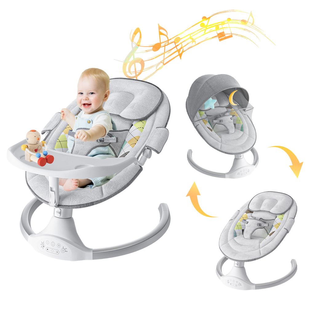 & Kindermöbel Babywippen Baby & Kind Babyartikel Baby Kikkaboo elektrische Babywippe Twiddle, 