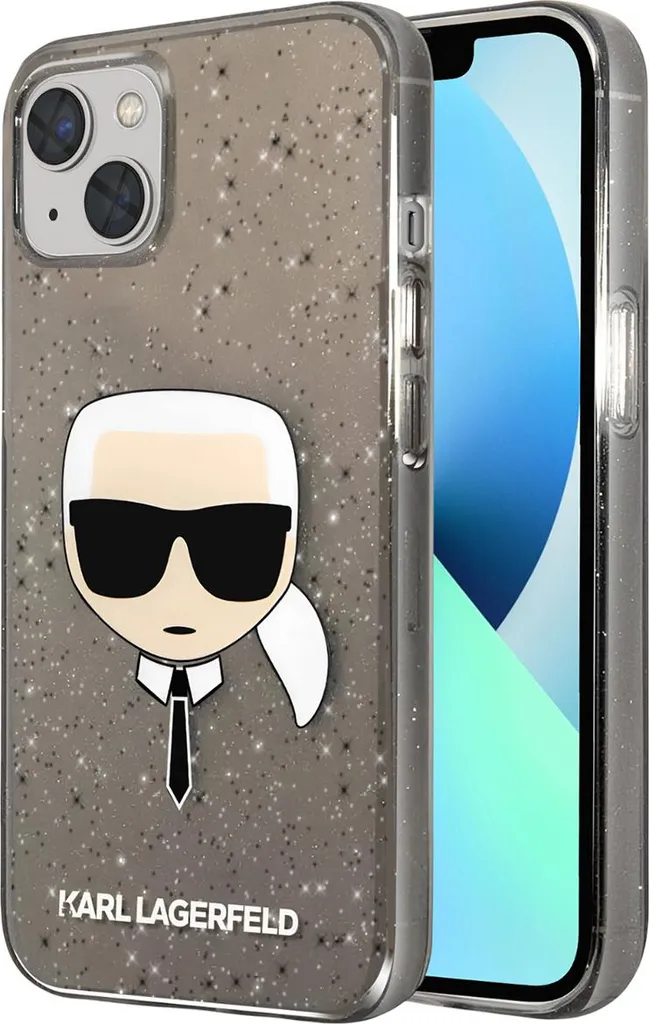 Regalo Perfetto: Custodia Karl Lagerfeld iPhone 13 Mini Glitter Nero
