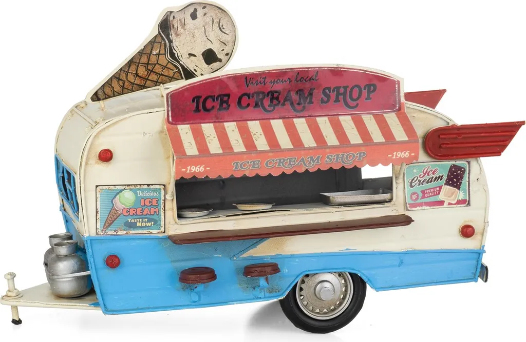 Idée Cadeau Vintage : Stand de Glace Moritz en tôle pour Décoration Rétro