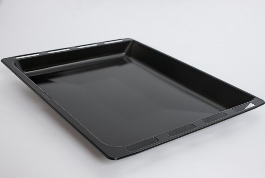 Fettpfanne, Backblech emailliert 46,5 x 37,5 cm für Bosch Siemens Backofen - Nr.: 675876