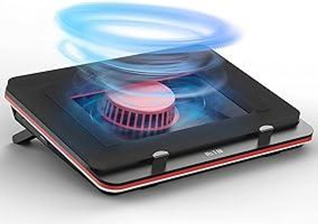 IETS GT500 Leistungsstarker Turbo-Fan (4200 RPM) Laptop Cooling Pad mit stufenloser Geschwindigkeit, Dichtungsschaum für Rapid Cooling Gaming Lapt...