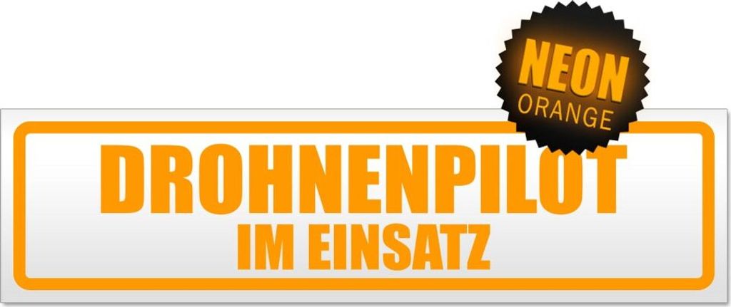 Drohnenpilot Im Einsatz Magnetschild Schild magnetisch