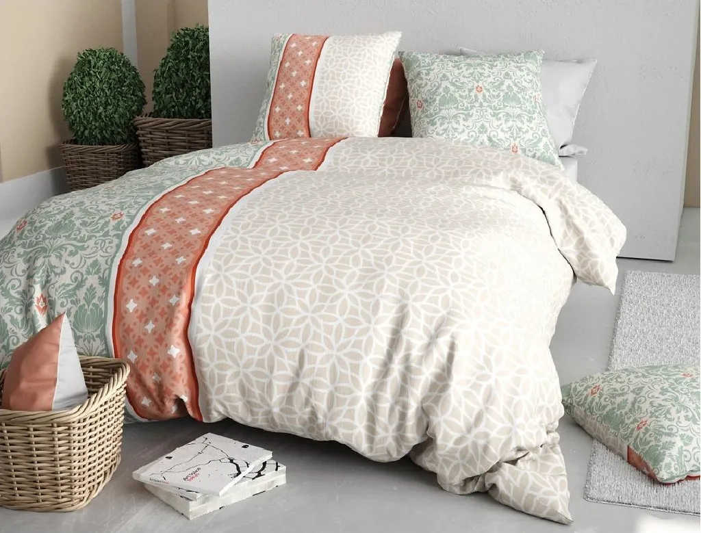 Parure de lit Arabesque chic comprenant housse de couette et taie 65cm