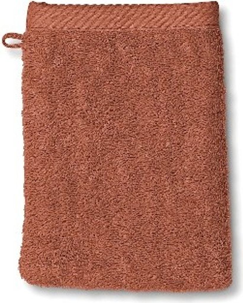 Flanell, 3er-Set, 15 x 21 cm, Terra braun, Baumwolle - Kela | Ladessa