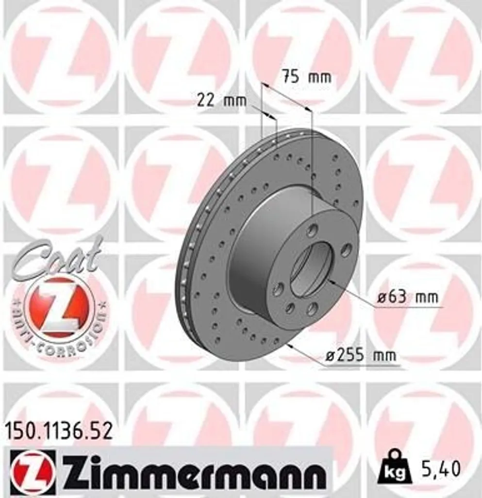 Stop au fading sur BMW E21 : Disques Zimmermann Sport 320 323 avant percé