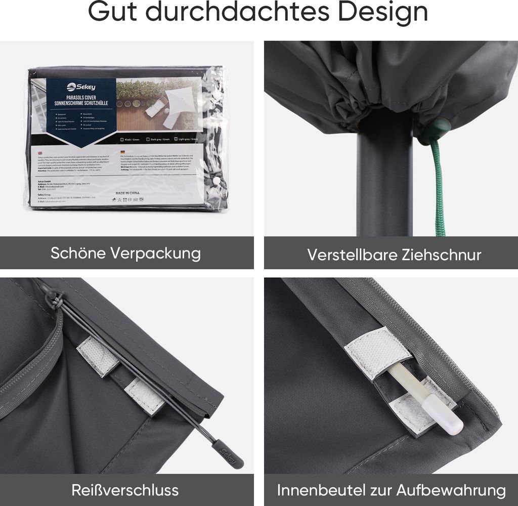 Abdeckhaube Schutzhülle Wasserschutz Abdeckung Gartenmöbel Garnituren 4 Größen E - Foto 2