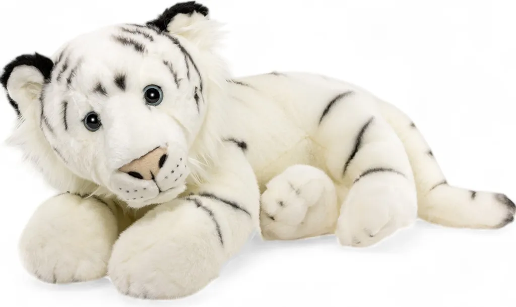 Peluche Tigre Blanc 60cm pour Décoration Chambre Enfant et Cadeau