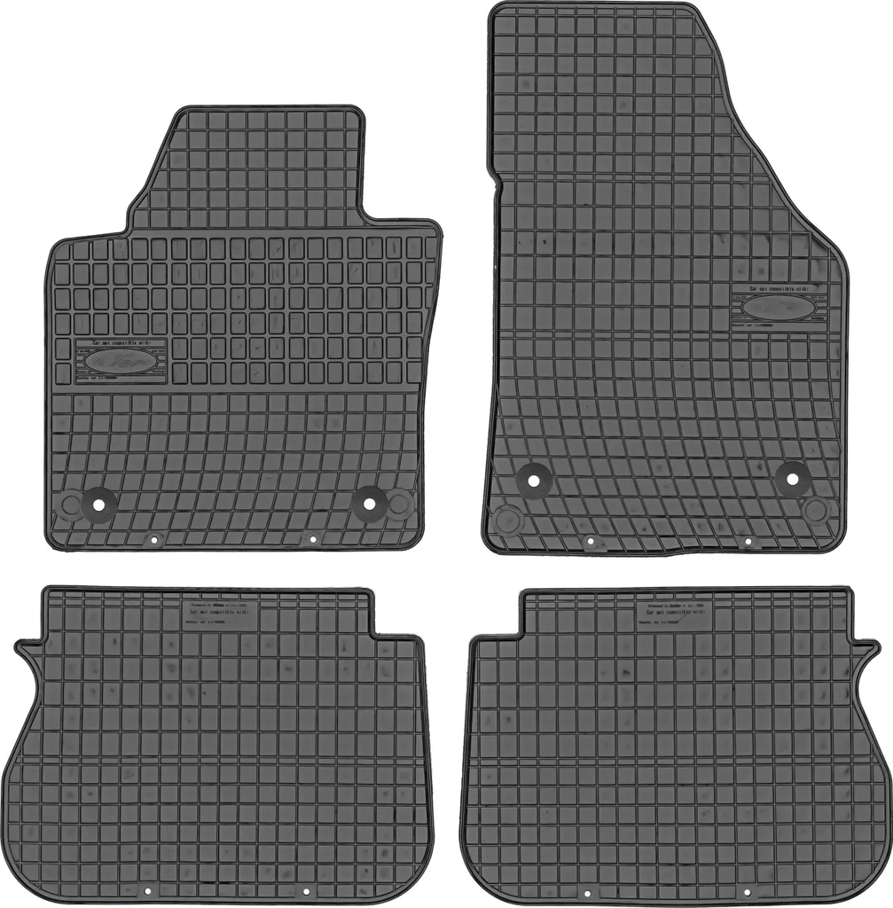 FROGUM ET0391 Tappetini Professionali Gomma per Flotte VW Caddy