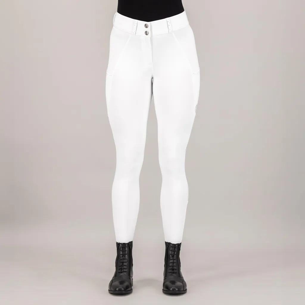 Culotte de concours Imperial Riding IRHBliss White Fullgrip Taille 34