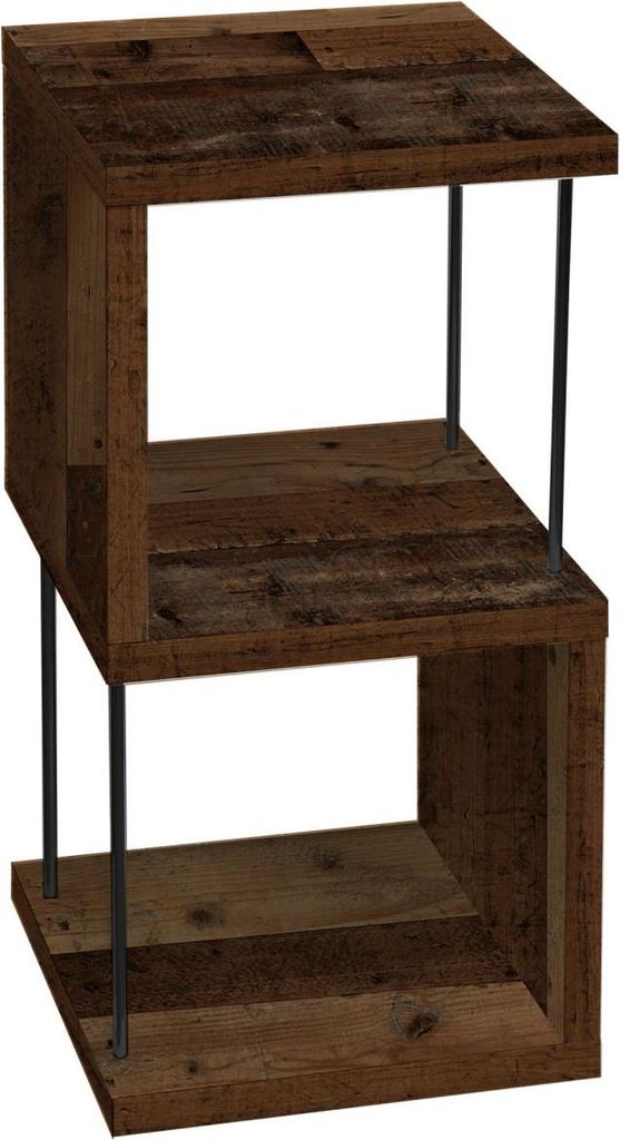 FURNARO Standregal Sticks Ablageregal Regal B/H/T: 33x65x33 cm, Farbe:Texas oak