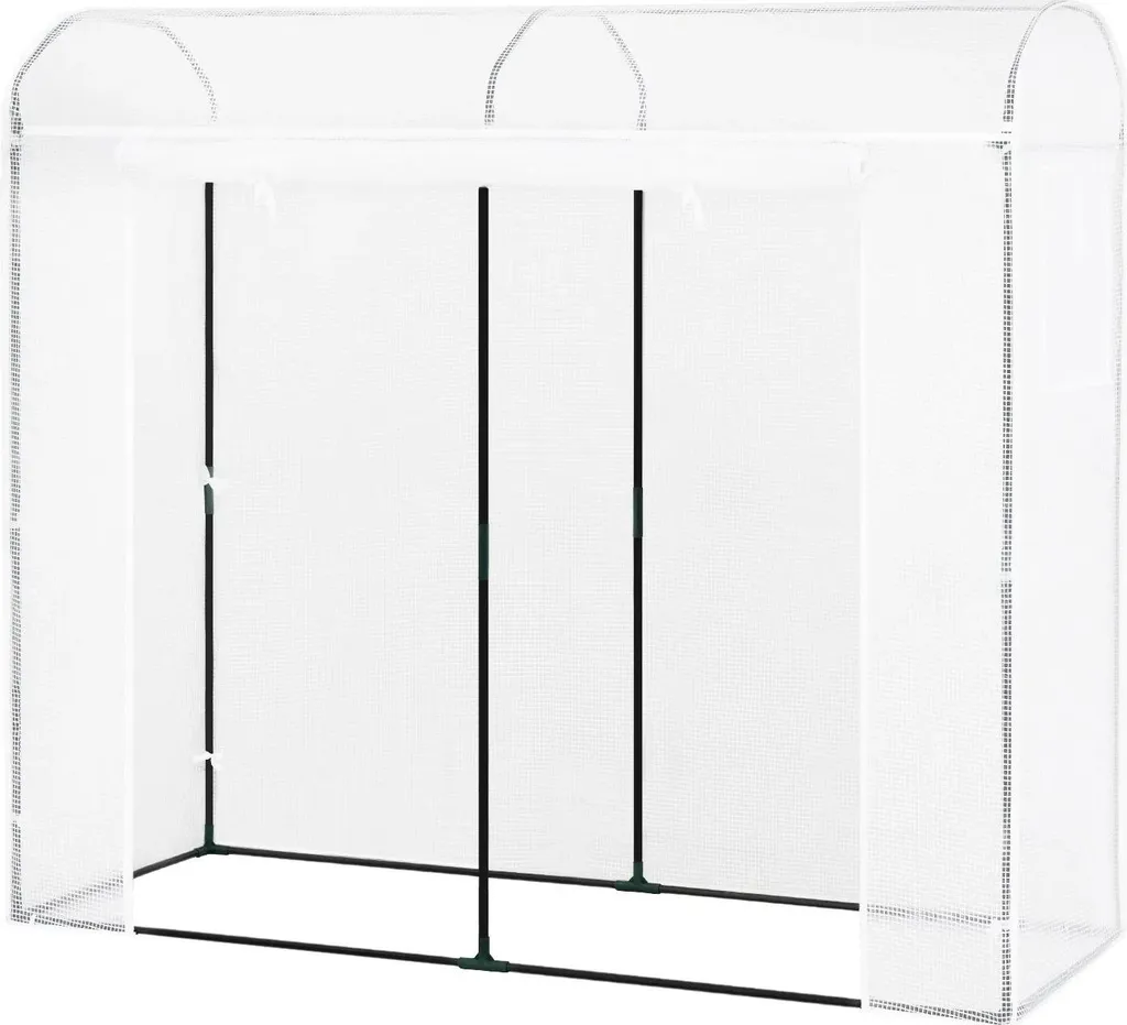 Serre de jardin tunnel pour tomates 170x68x200 cm avec fenêtres