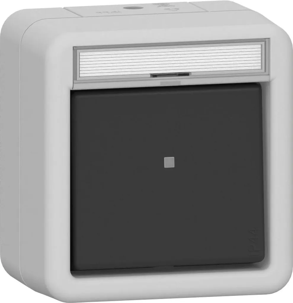 Bouton-poussoir inverseur étanche GIRA 315630 pour pose en saillie