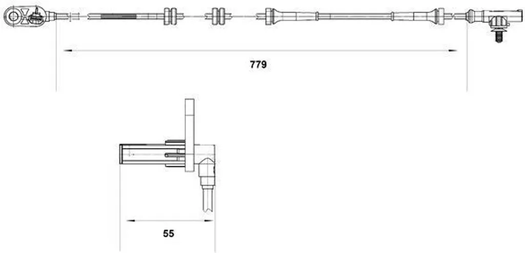 Capteur ABS haute précision BOSCH 0 265 007 633 pour Primera
