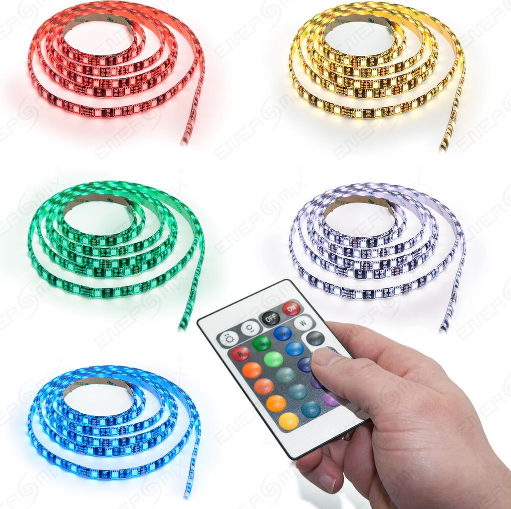 2m LED RGB Strip-mit 60 LEDs pro Meter- Komplett Set